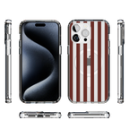 Sunday in Brooklyn | Burgundy Stripes Case