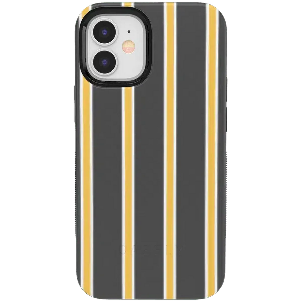 Fine Lines | Mustard Yellow Pinstripe iPhone Case