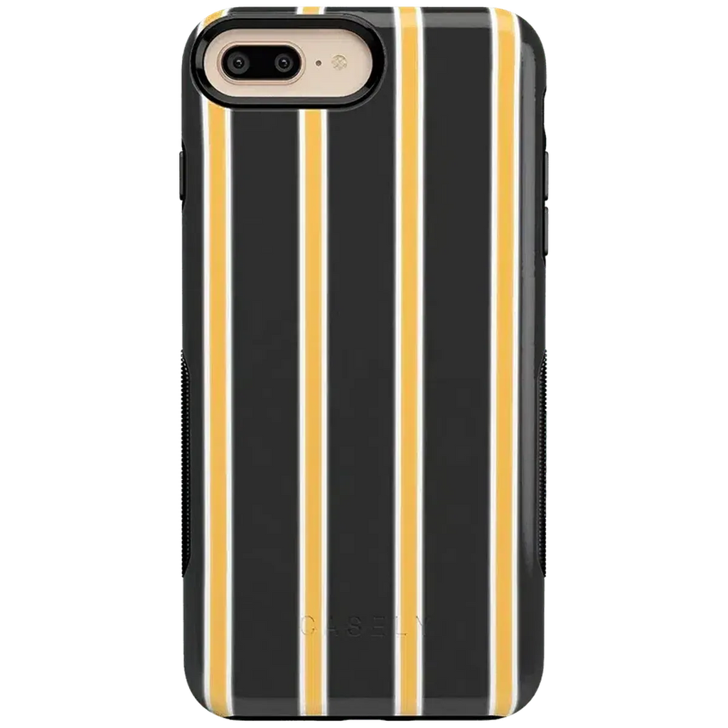 Fine Lines | Mustard Yellow Pinstripe iPhone Case