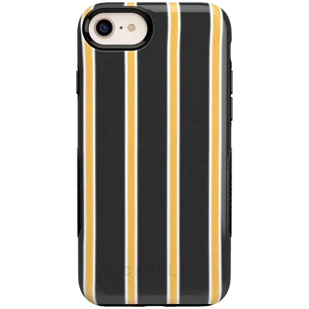 Fine Lines | Mustard Yellow Pinstripe iPhone Case