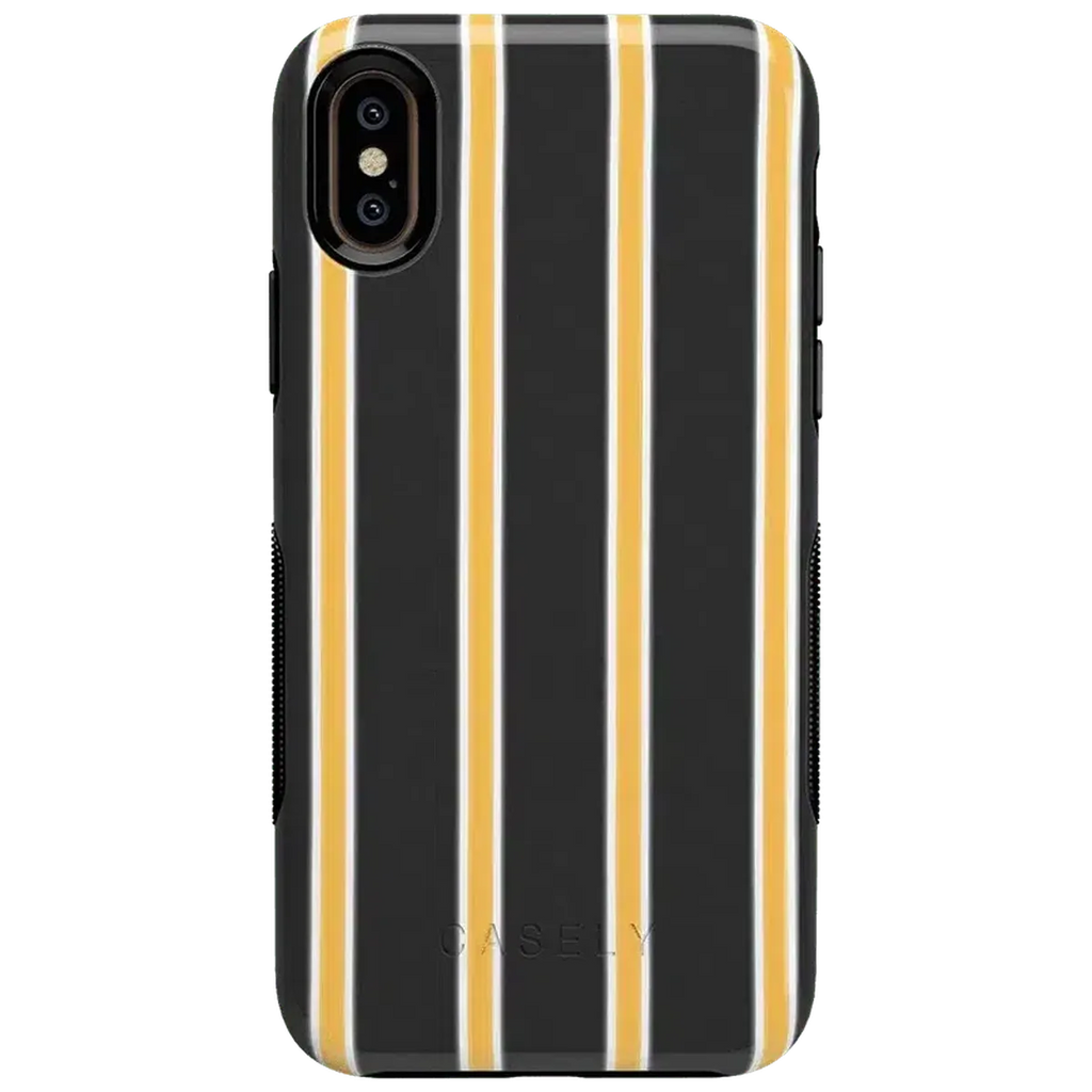Fine Lines | Mustard Yellow Pinstripe iPhone Case