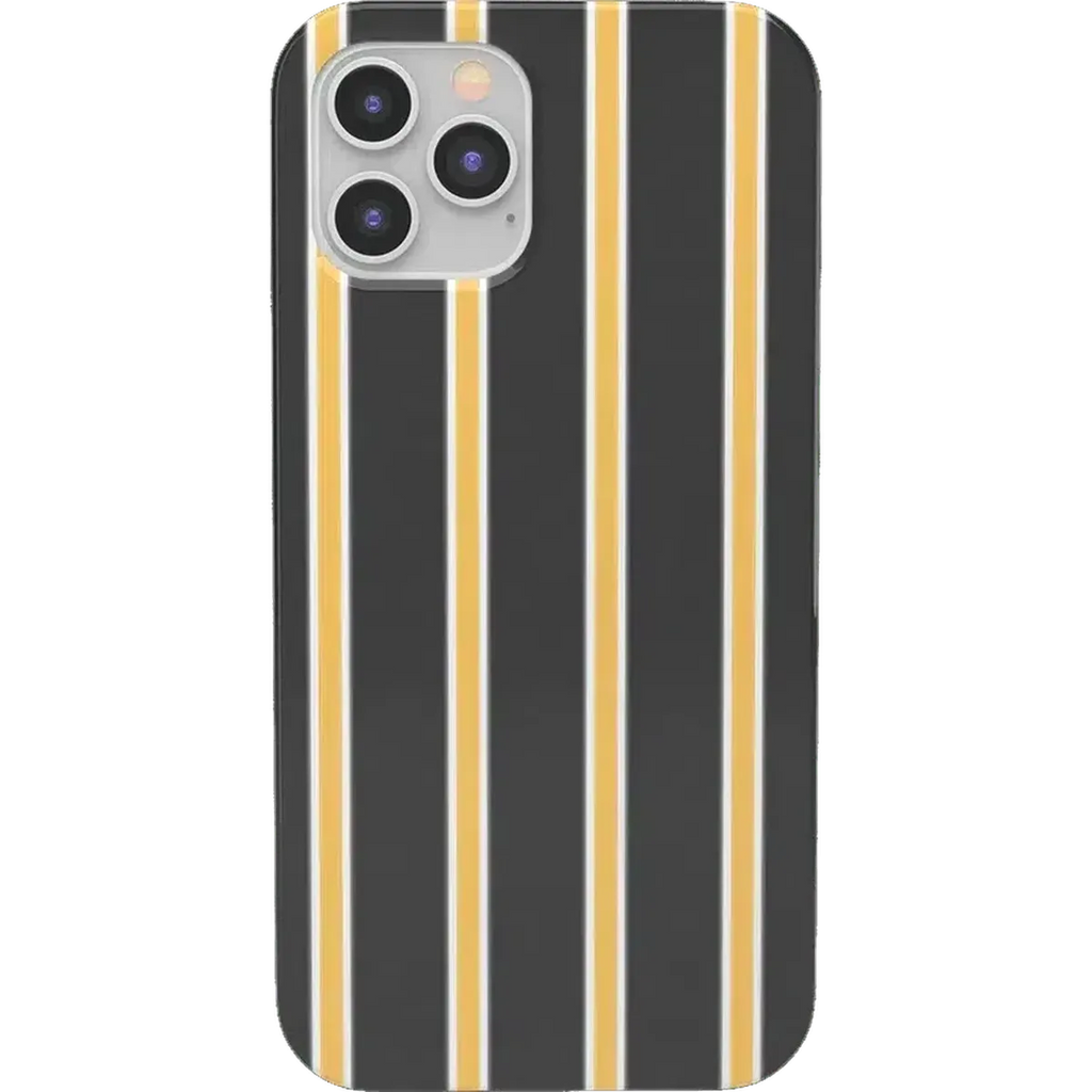 Fine Lines | Mustard Yellow Pinstripe iPhone Case