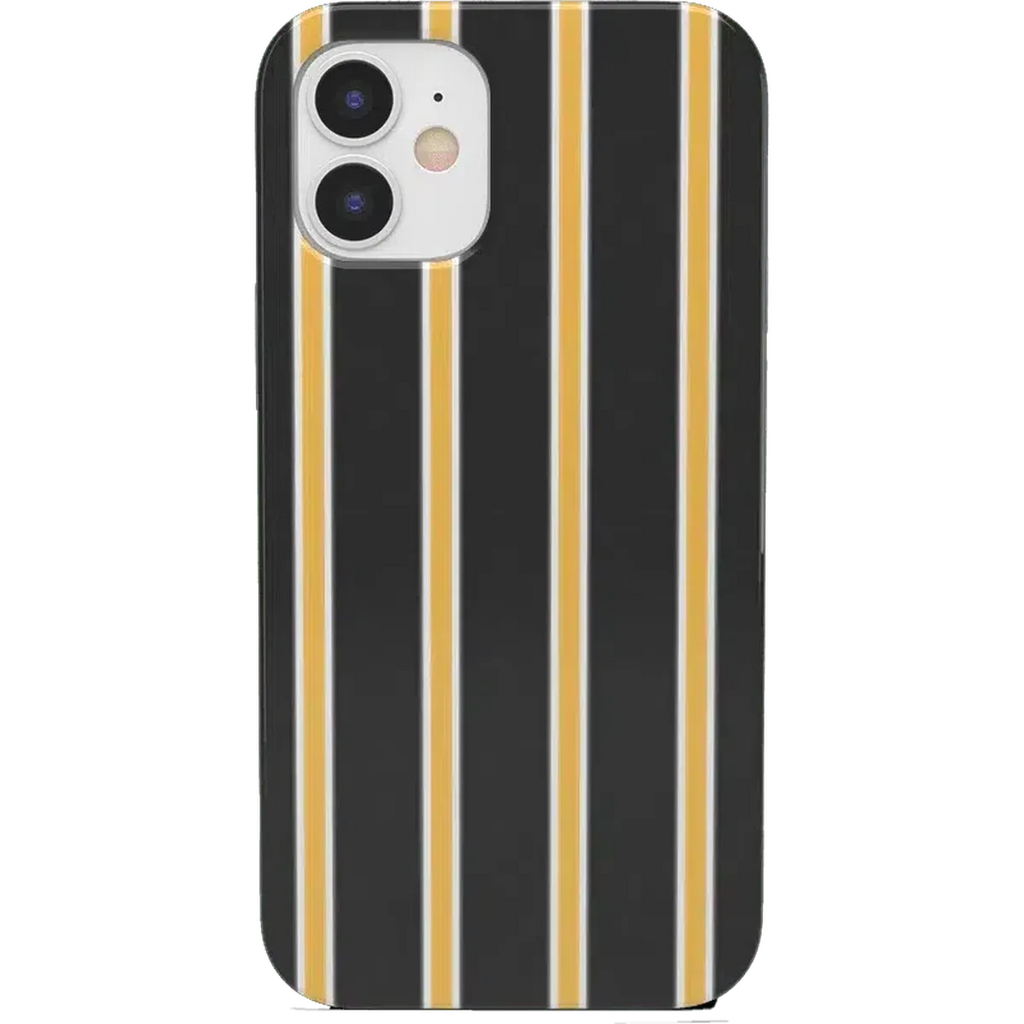 Fine Lines | Mustard Yellow Pinstripe iPhone Case