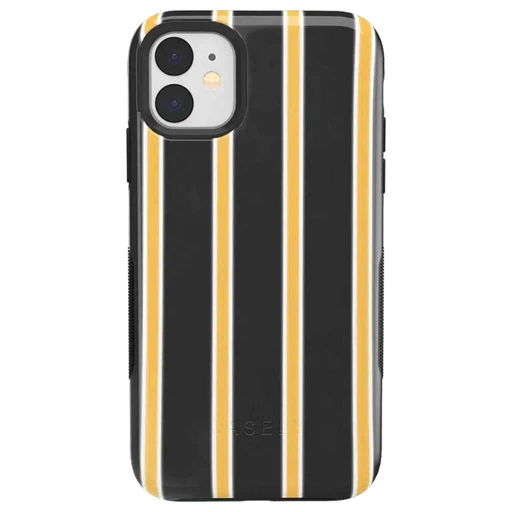 Fine Lines | Mustard Yellow Pinstripe iPhone Case