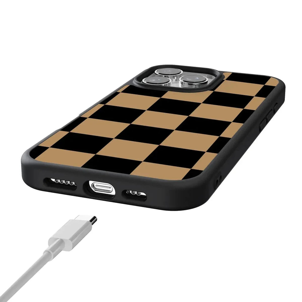 Fit Check | Black & Brown Checkerboard Case