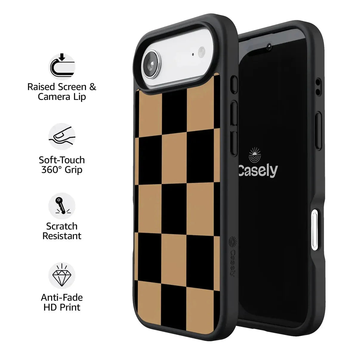 Fit Check | Black & Brown Checkerboard Case