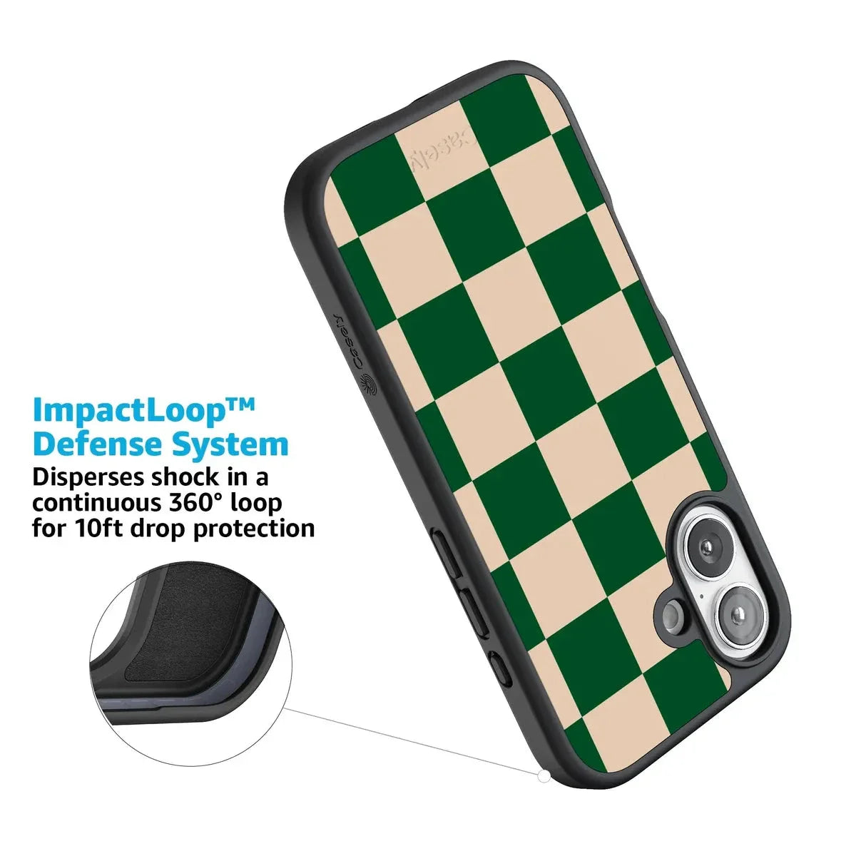Fit Check | Green Checkerboard Case