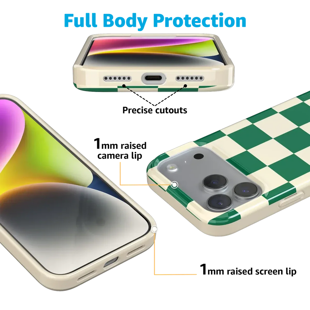 Fit Check | Green Checkerboard Case