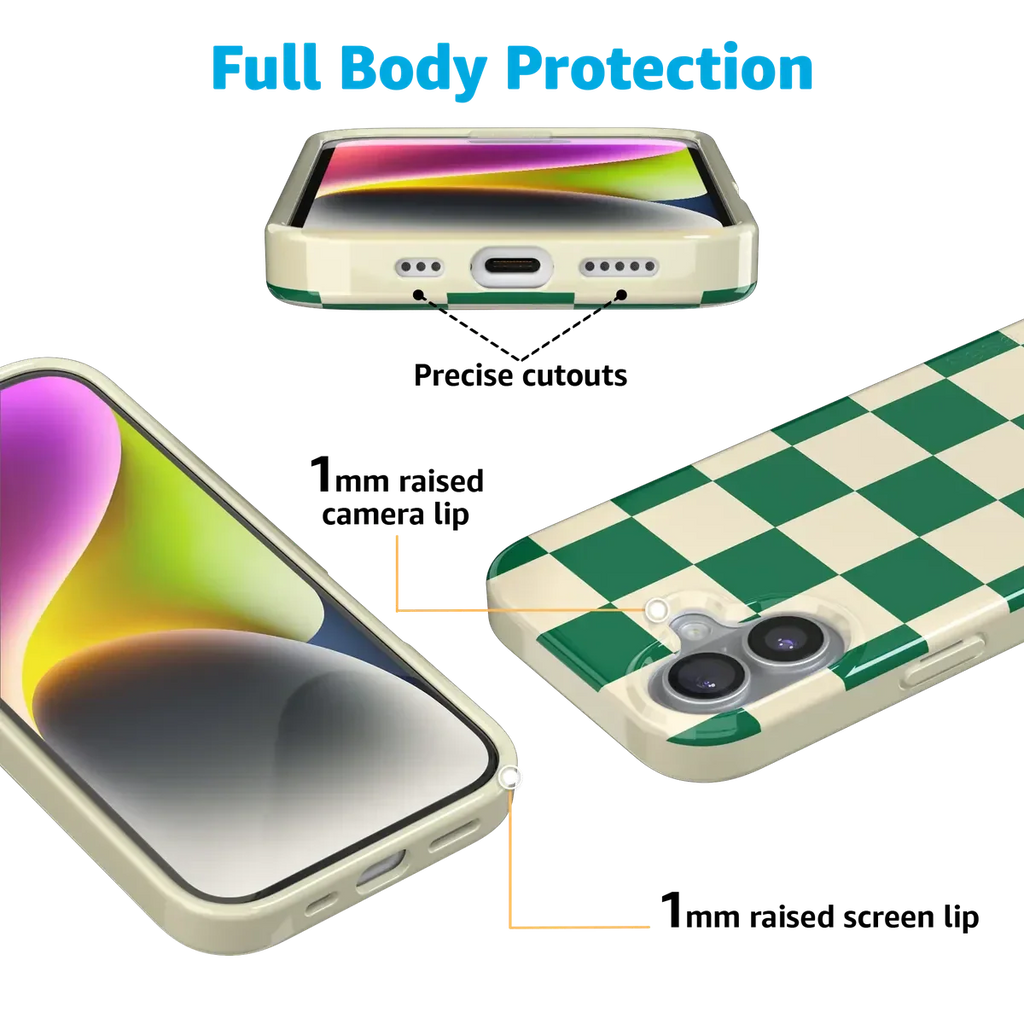 Fit Check | Green Checkerboard Case