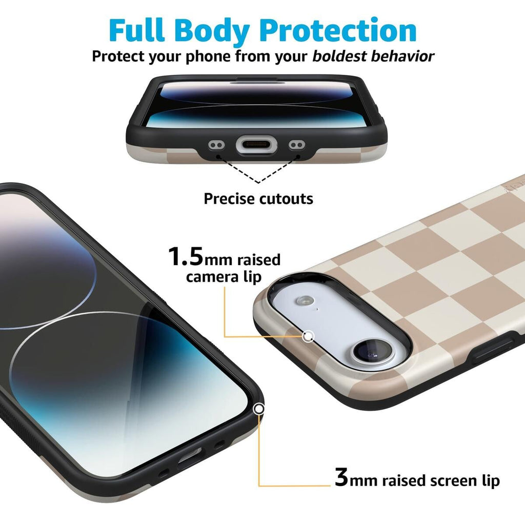 Fit Check | Neutral Checkerboard Case