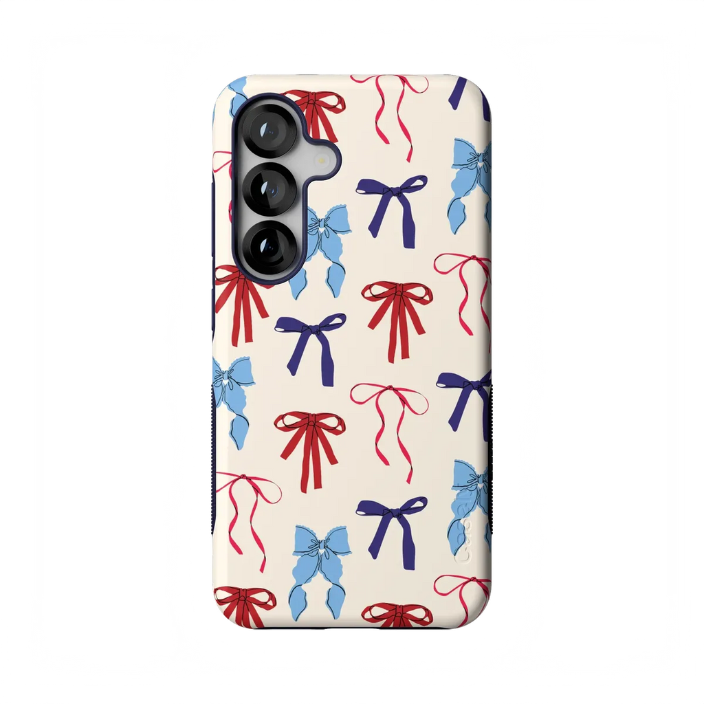 American Girlie | Red White & Blue Bows Case