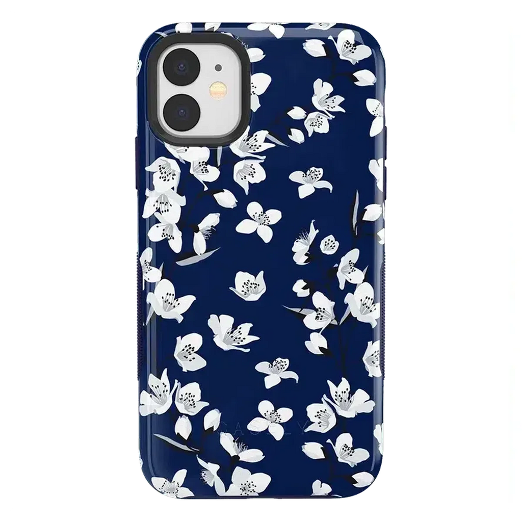 Floral Forest | Navy Cherry Blossom Floral Case
