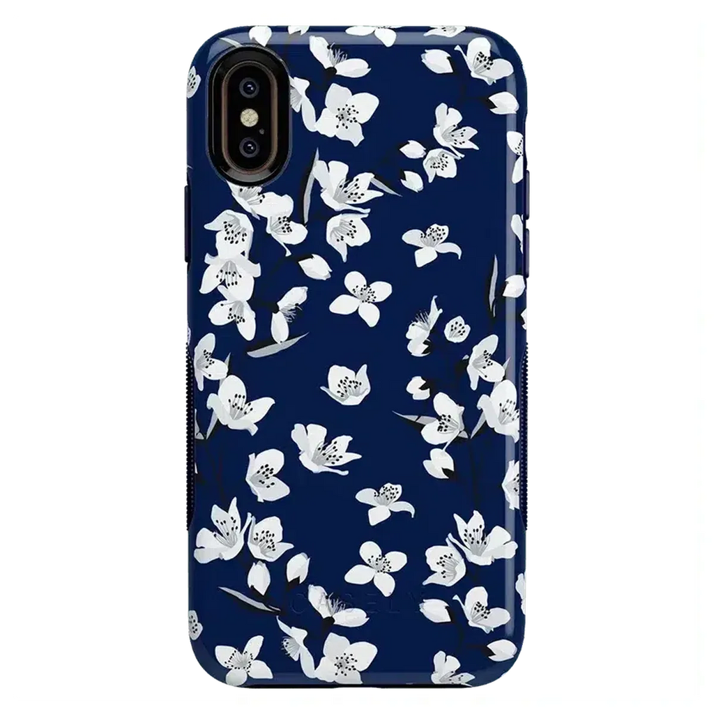 Floral Forest | Navy Cherry Blossom Floral Case