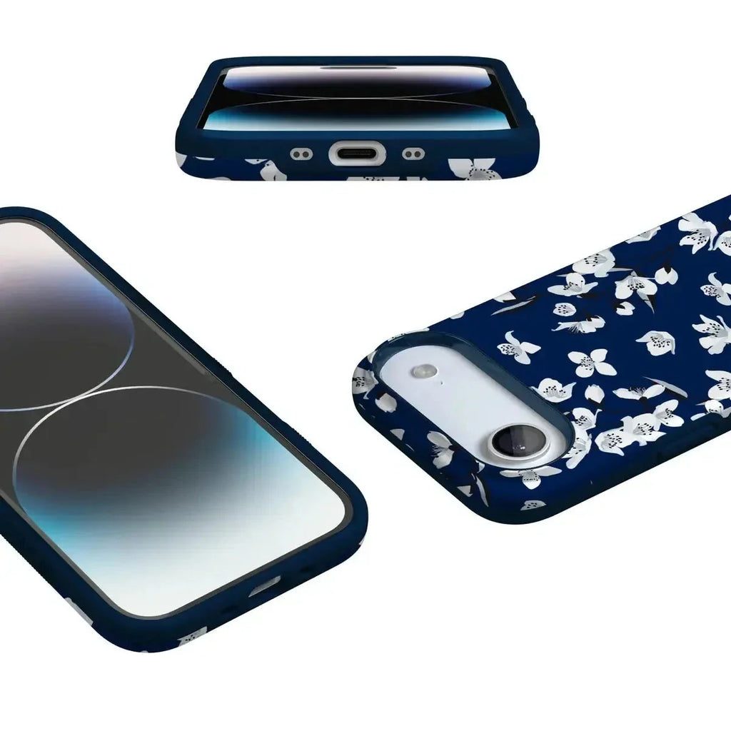 Floral Forest | Navy Cherry Blossom Floral Case