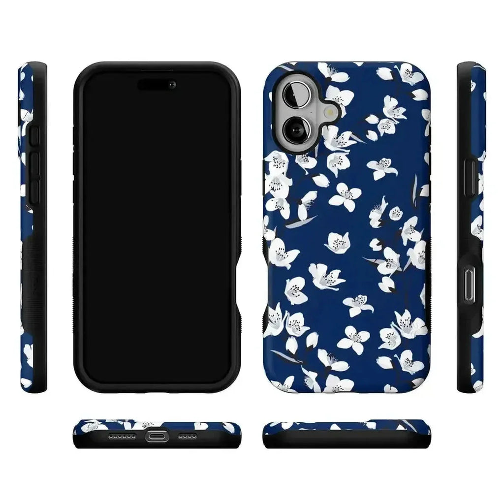 Floral Forest | Navy Cherry Blossom Floral Case