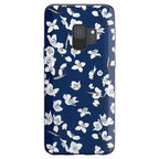 Floral Forest | Navy Cherry Blossom Floral Samsung Case
