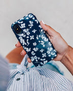 Floral Forest | Navy Cherry Blossom Floral Samsung Case
