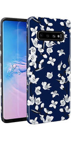 Floral Forest | Navy Cherry Blossom Floral Samsung Case