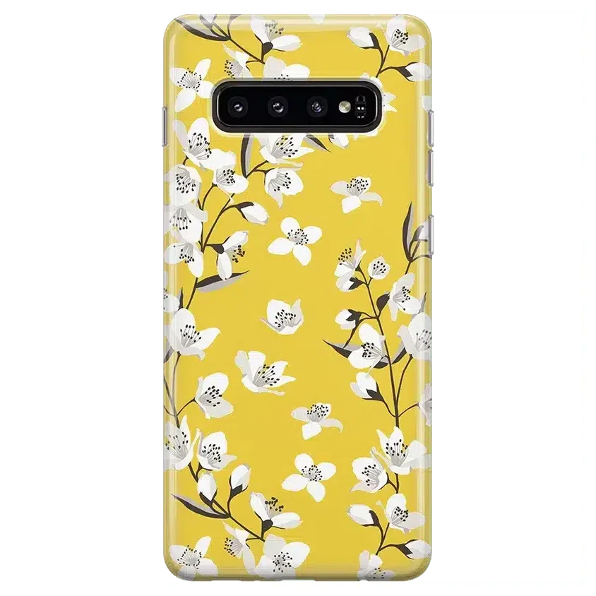 Floral Forest | Yellow Cherry Blossom Floral Samsung Case