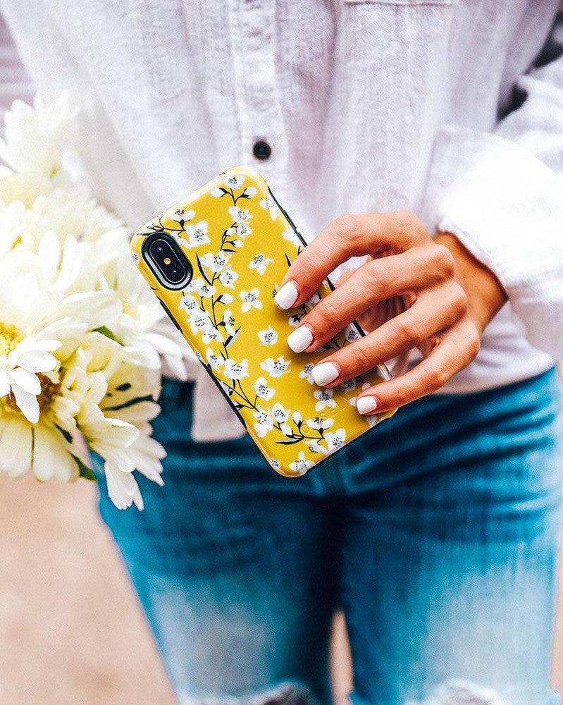 Floral Forest | Yellow Cherry Blossom Floral Samsung Case