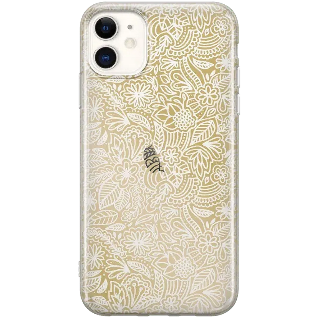 Floral Mandala | Rose Gold Clear Case