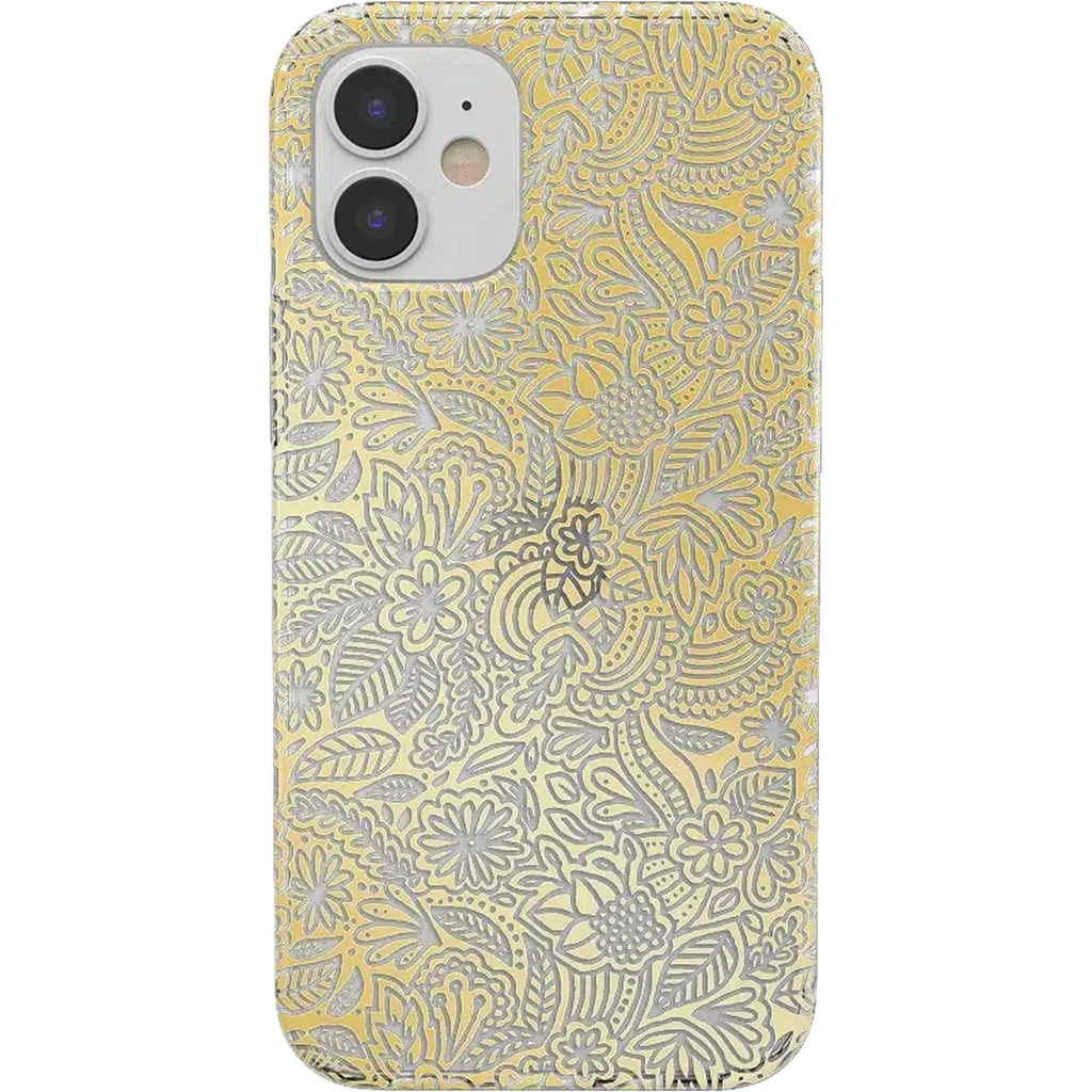 Floral Mandala | Rose Gold Clear Case