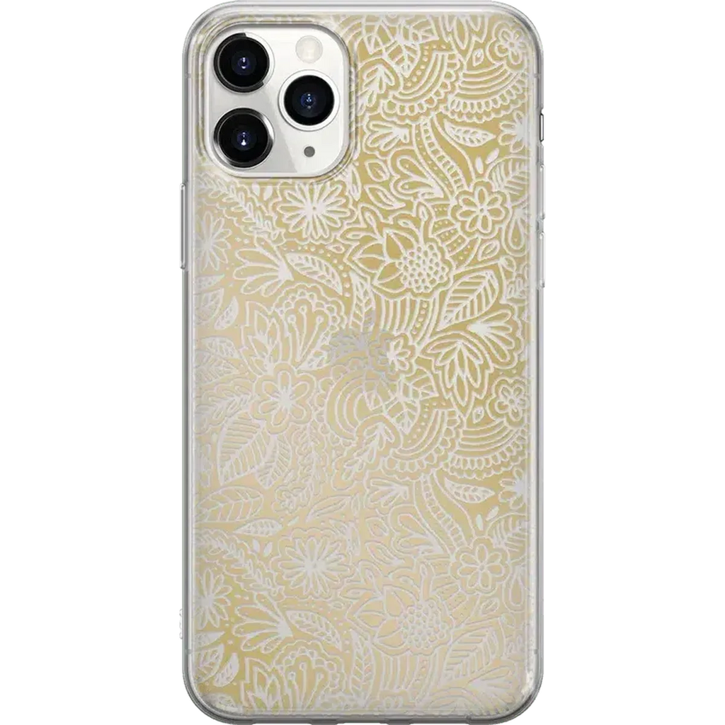 Floral Mandala | Rose Gold Clear Case