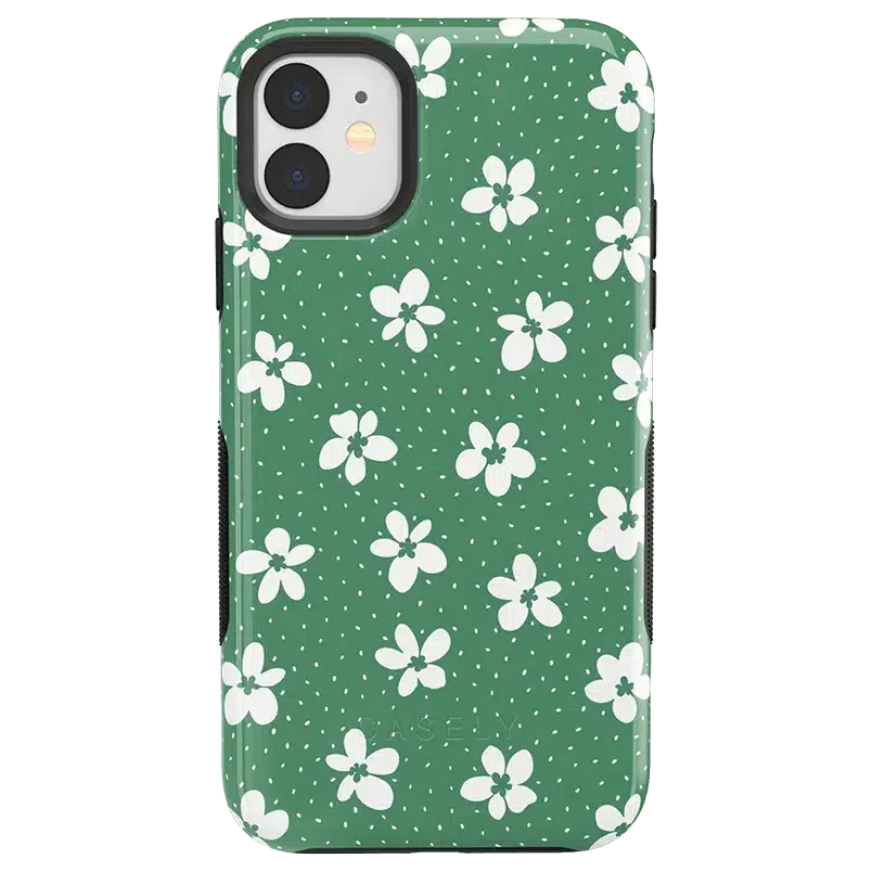 Flower My World | Jade Green Floral Case