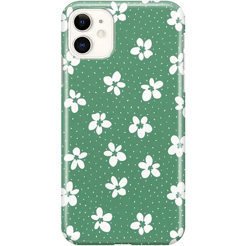 Flower My World | Jade Green Floral Case
