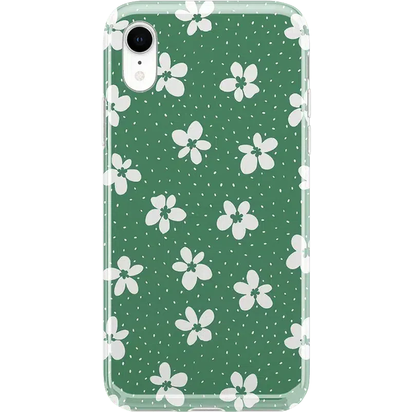 Flower My World | Jade Green Floral Case