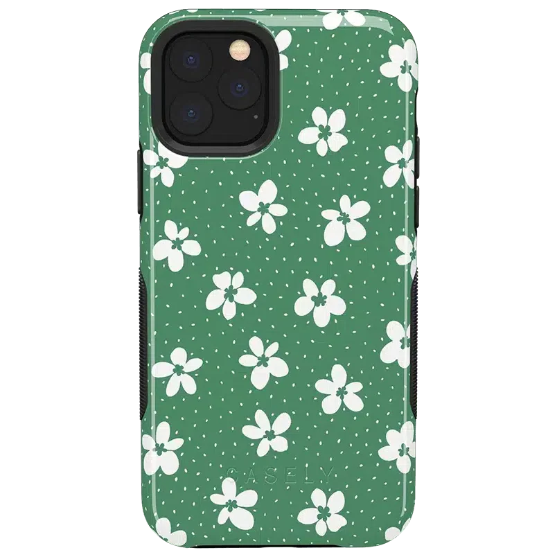 Flower My World | Jade Green Floral Case