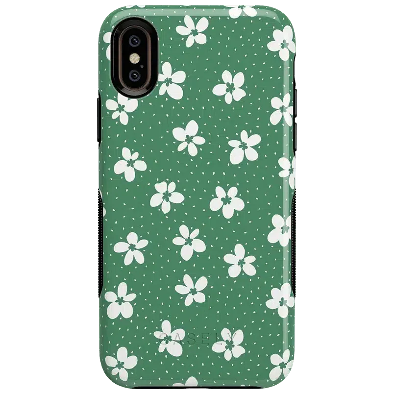 Flower My World | Jade Green Floral Case