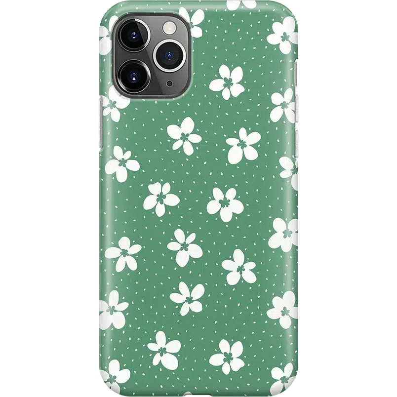 Flower My World | Jade Green Floral Case