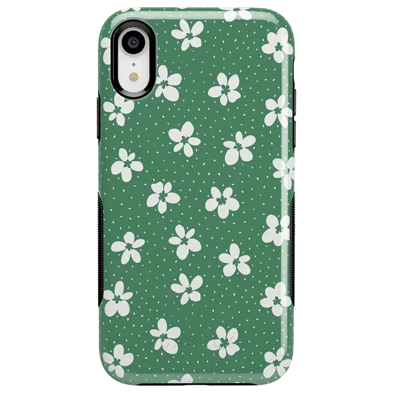 Flower My World | Jade Green Floral Case