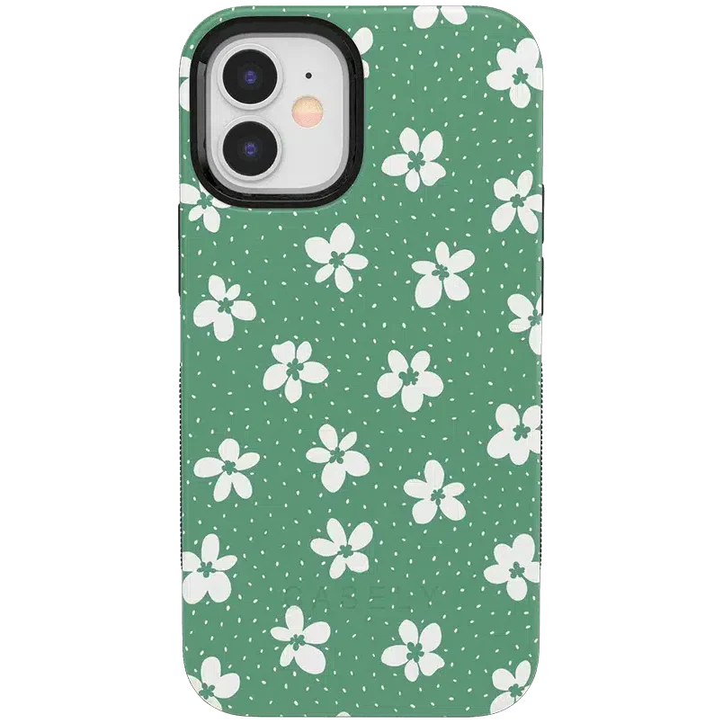 Flower My World | Jade Green Floral Case
