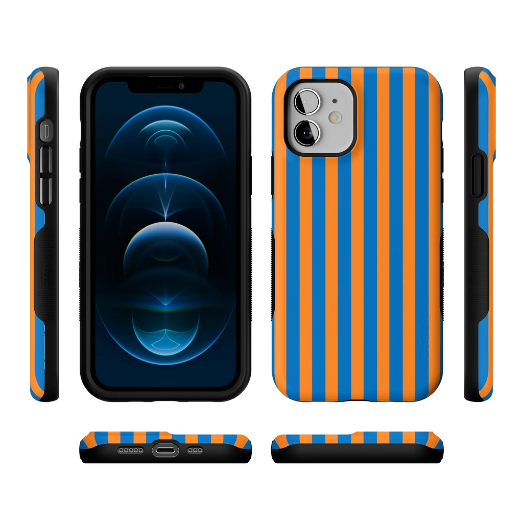Go New York | Blue & Orange Stripes Case