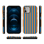 Go New York | Blue & Orange Stripes Case