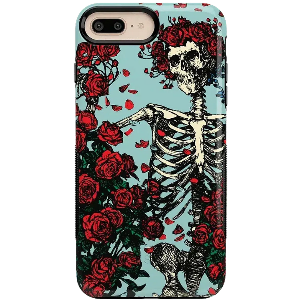 Forever Grateful | Grateful Dead Skeleton Floral Case