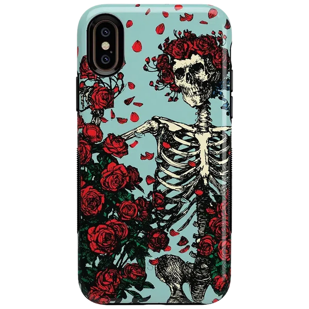 Forever Grateful | Grateful Dead Skeleton Floral Case