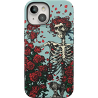 Forever Grateful | Grateful Dead Skeleton Floral Case