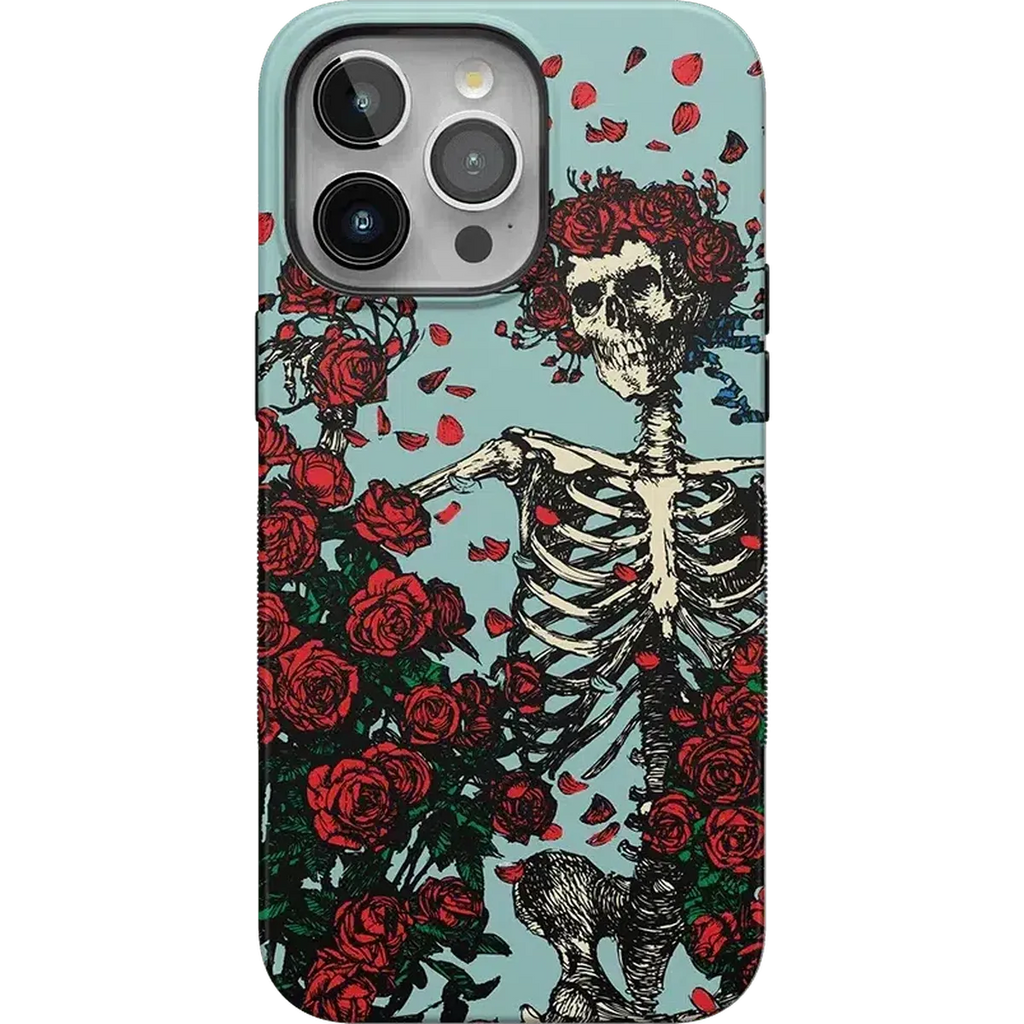 Forever Grateful | Grateful Dead Skeleton Floral Case
