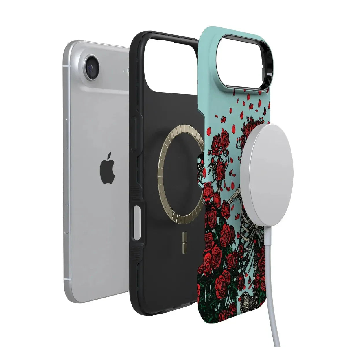 Forever Grateful | Grateful Dead Skeleton Floral Case