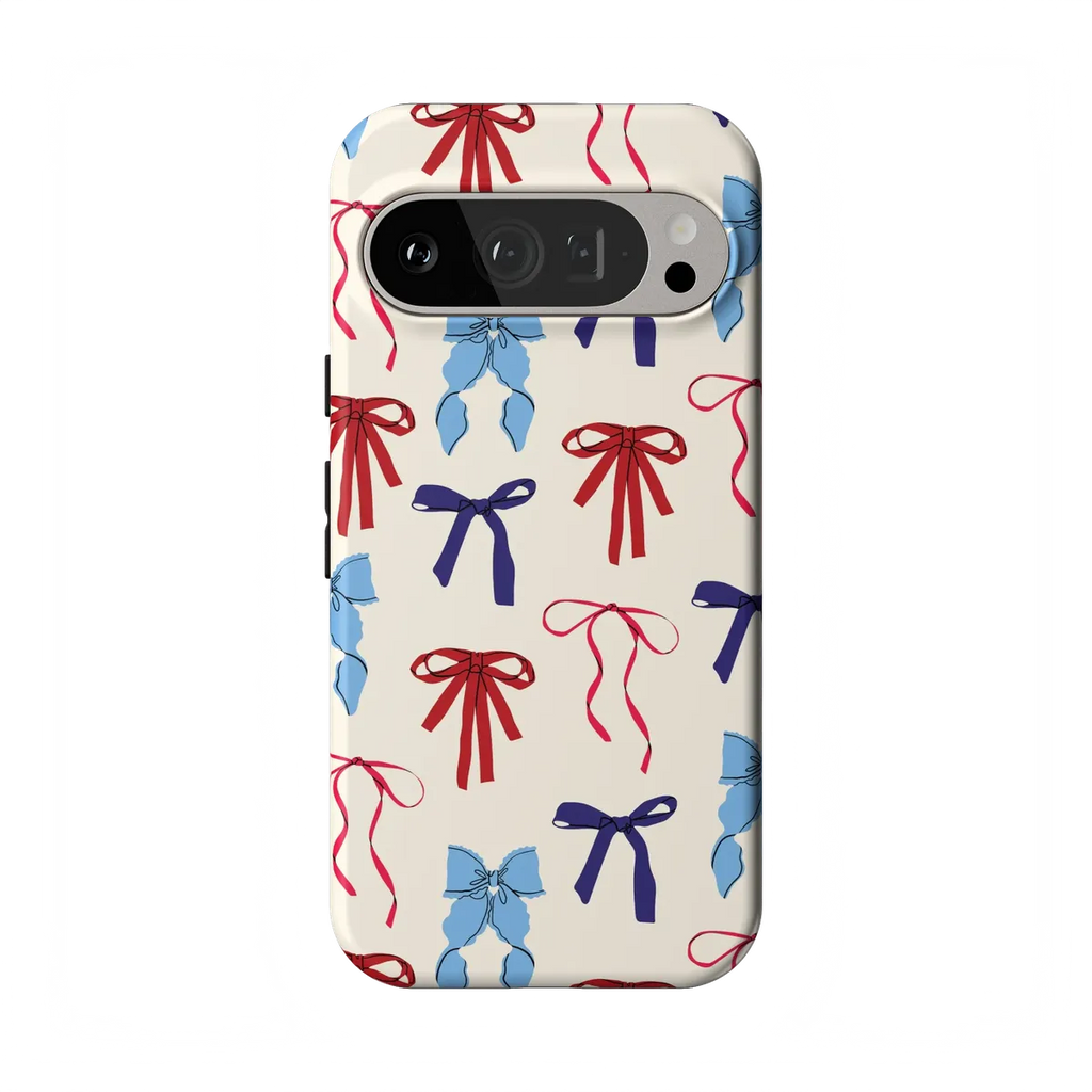 American Girlie | Red White & Blue Bows Case
