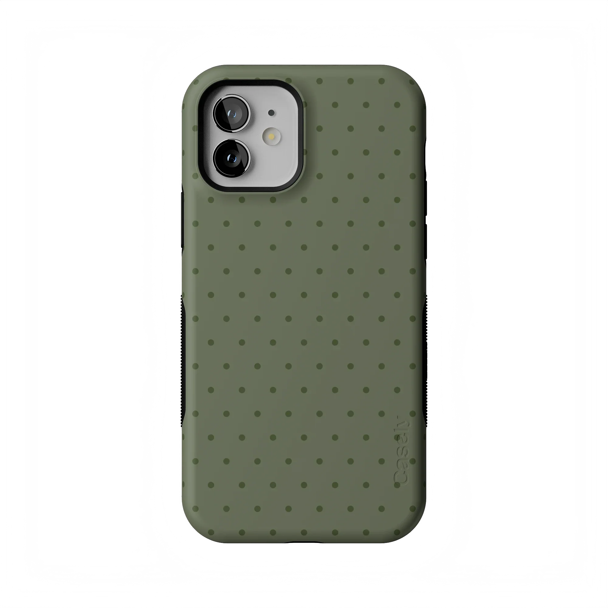 On the Dot | Olive Green Polka Dot Case