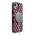 Spotted in SoHo | Burgundy Polka Dot Case