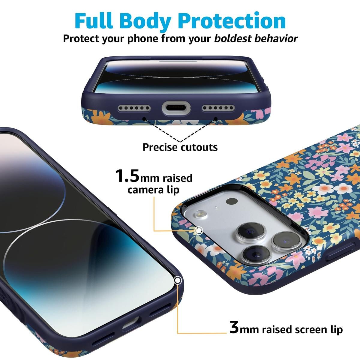 Full Bloom | Navy Floral Case