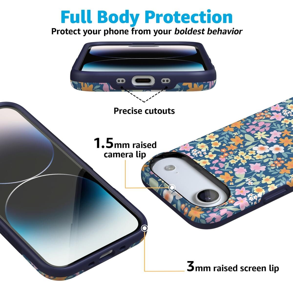 Full Bloom | Navy Floral Case