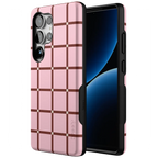 Uptown Gridlock | Pink Checkerboard Case