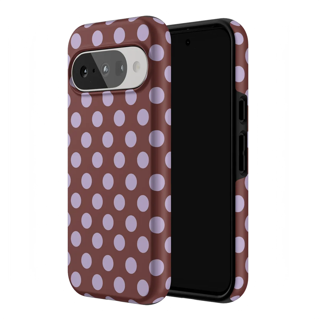 Spotted in SoHo | Burgundy Polka Dot Case