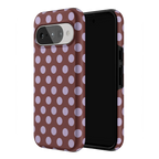 Spotted in SoHo | Burgundy Polka Dot Case